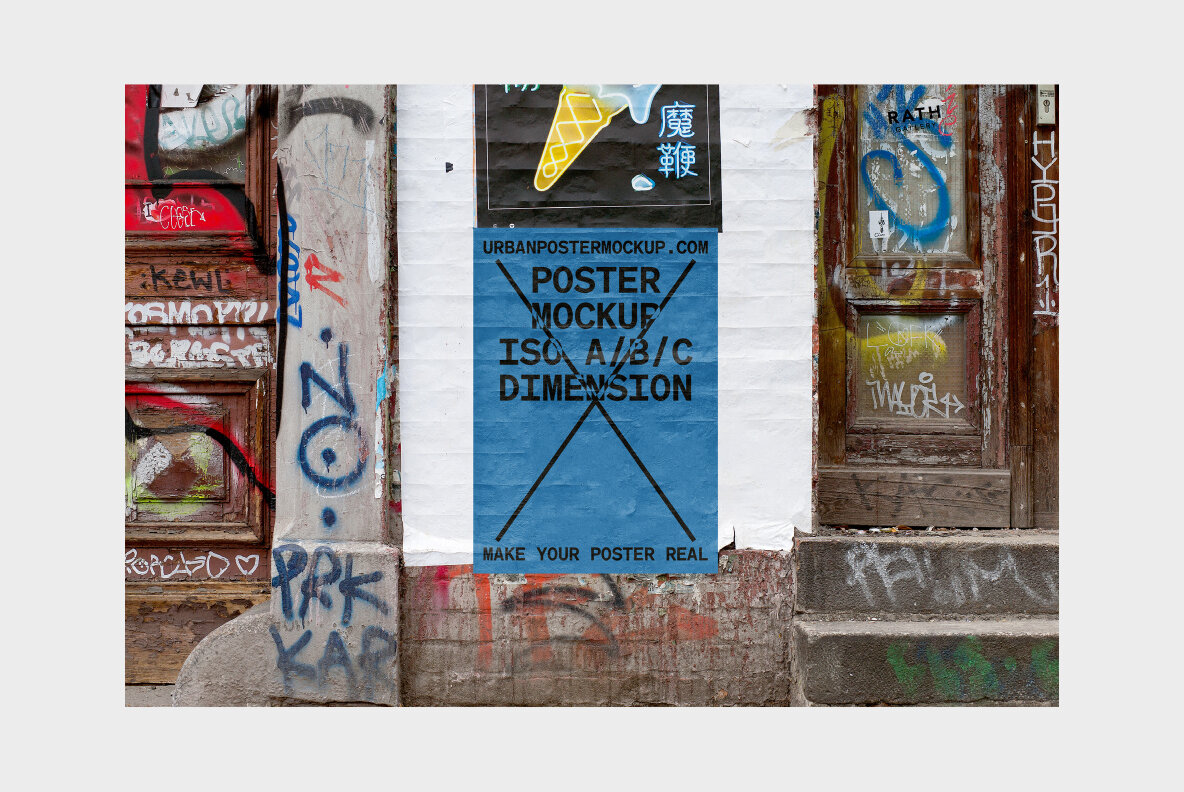 Urban Poster Mockup Vol 3 Urban Poster Mockup Vol 3