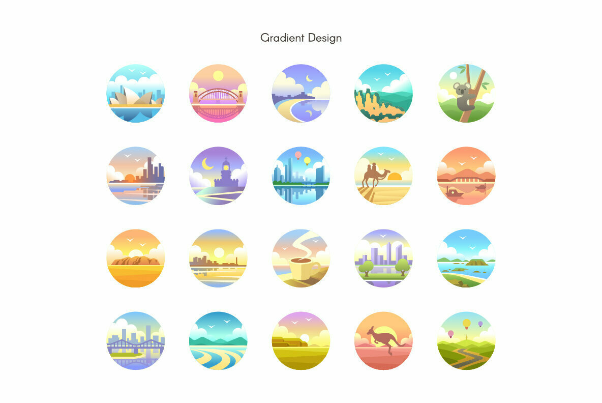 Australia Element Premium Icon Pack 2