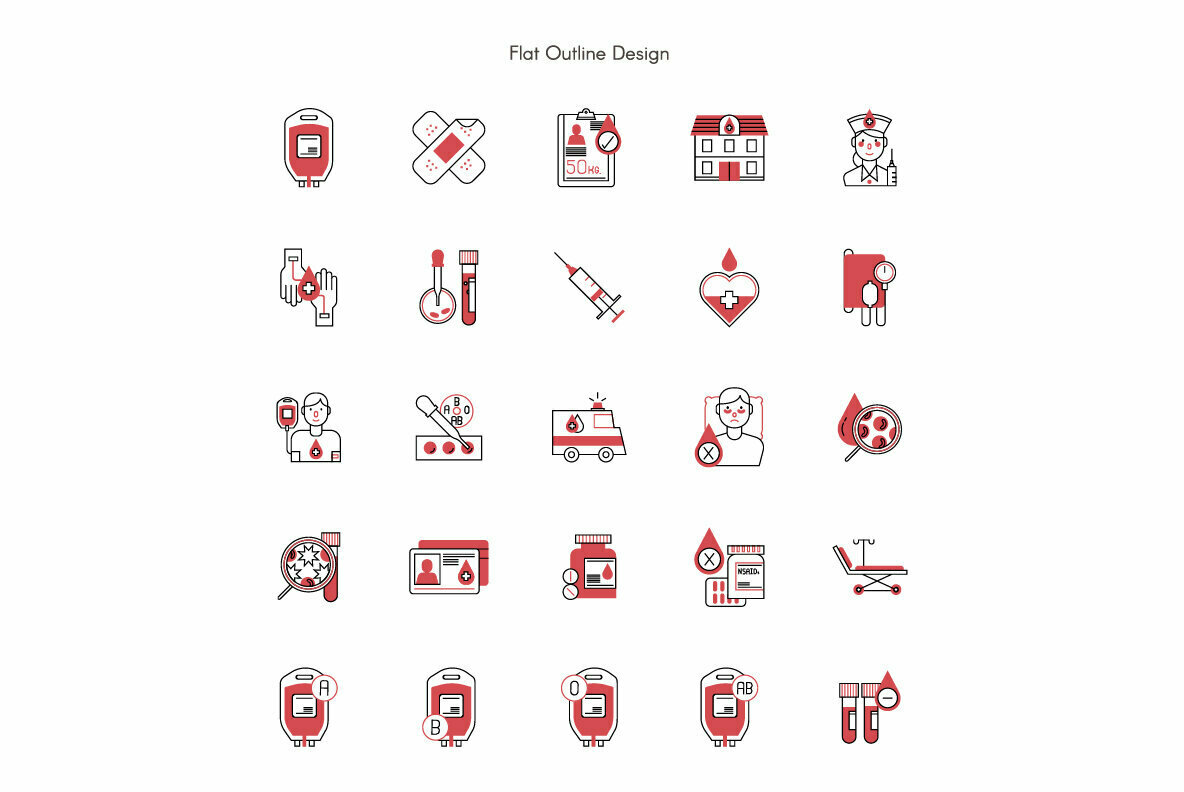 Blood Donation Premium Icon Pack 3