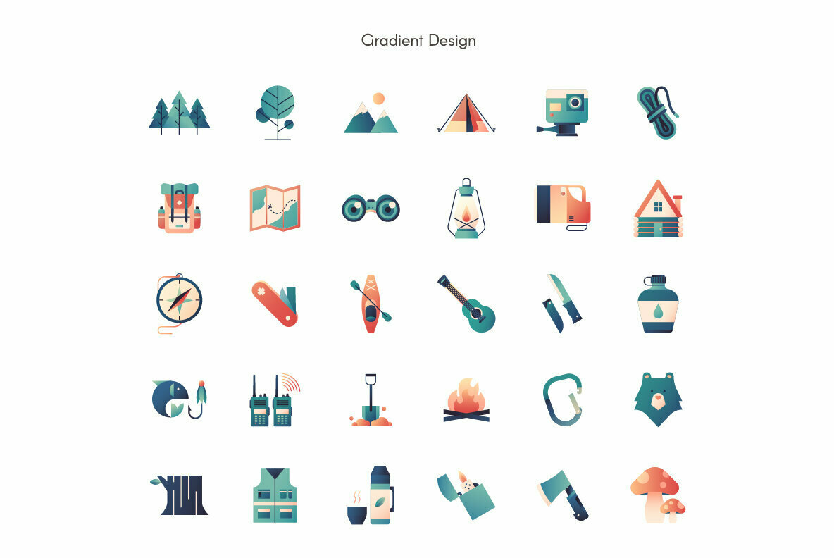 Camping Premium Icon Pack 3