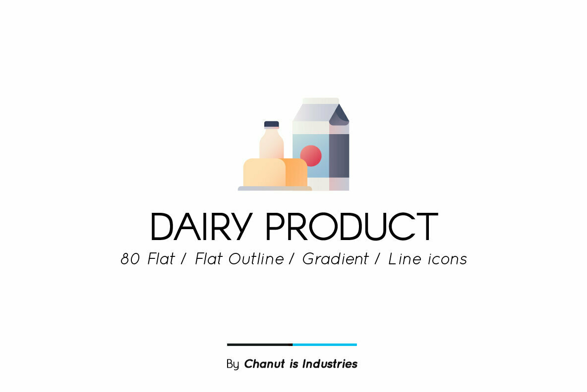 Dairy Product Premium Icon Pack 1