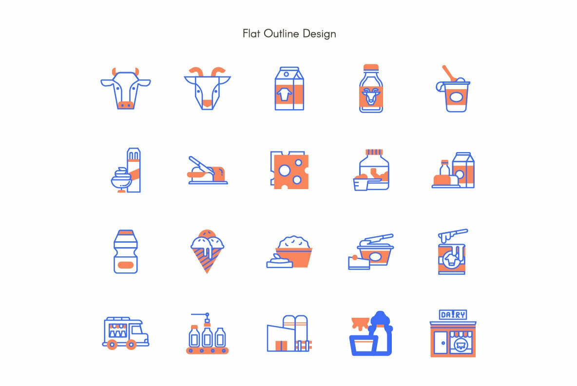 Dairy Product Premium Icon Pack 3