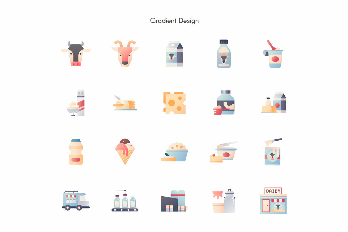 Dairy Product Premium Icon Pack 4
