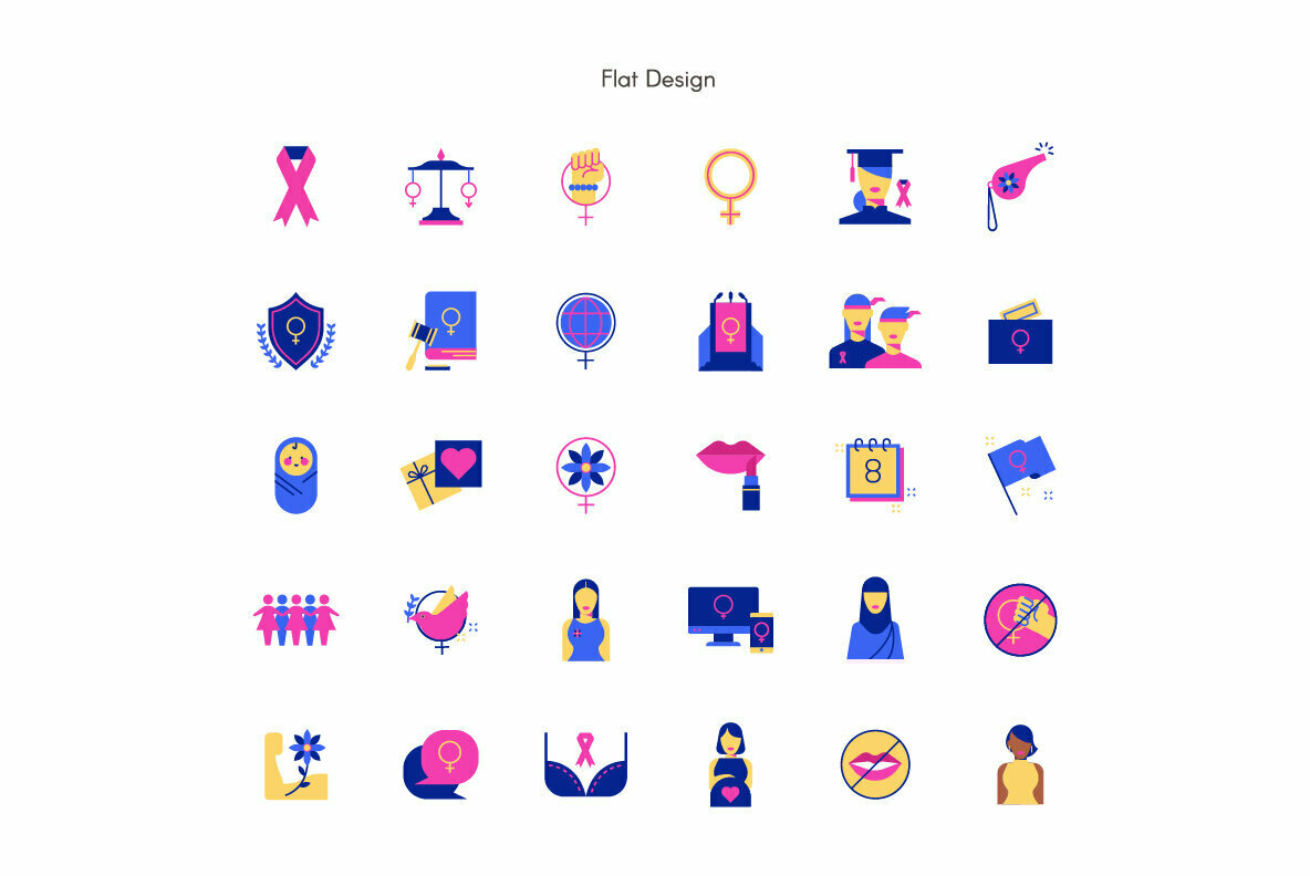Feminism Premium Icon Pack 2