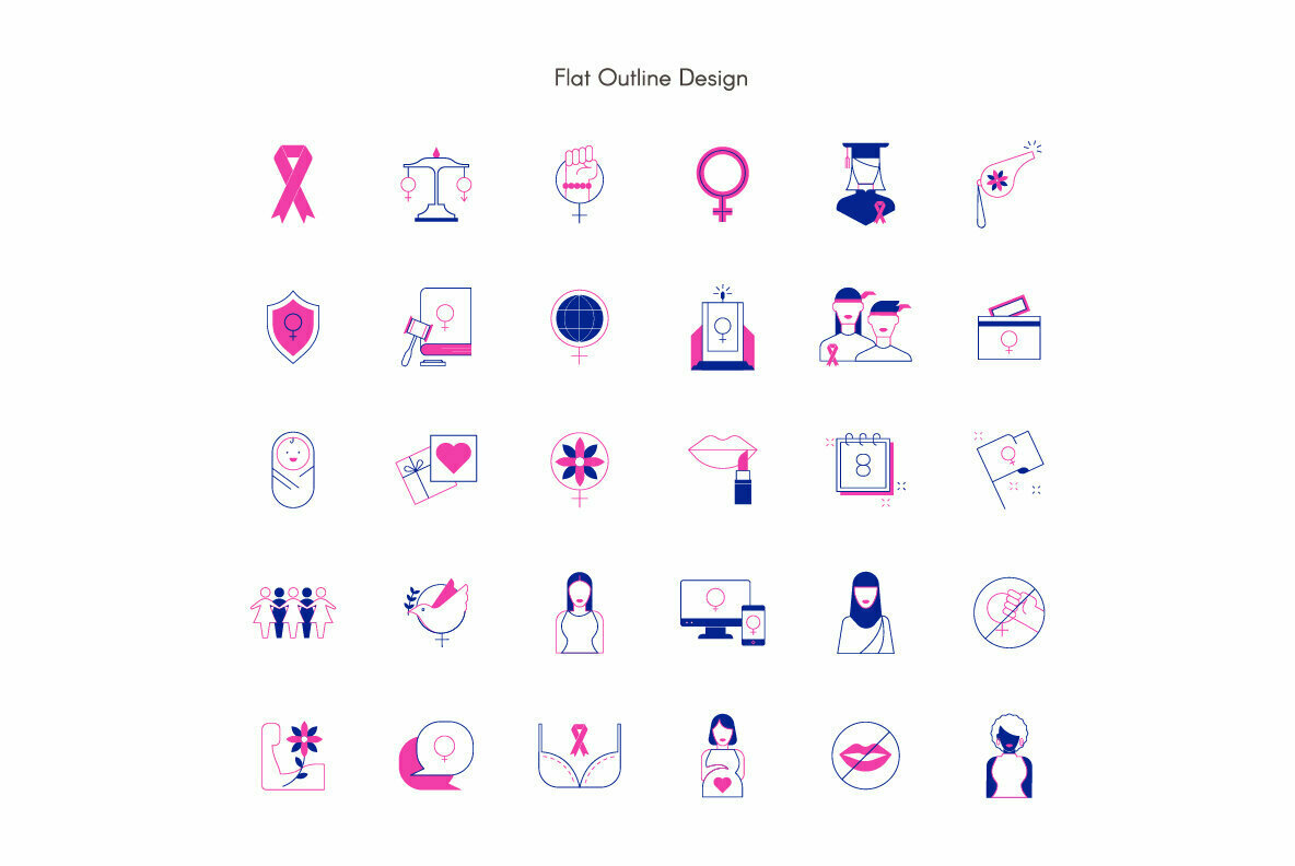 Feminism Premium Icon Pack 3