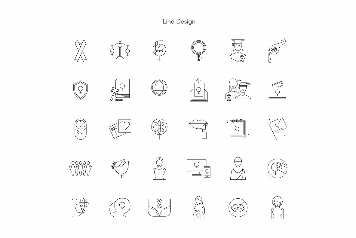 Feminism Premium Icon Pack 4
