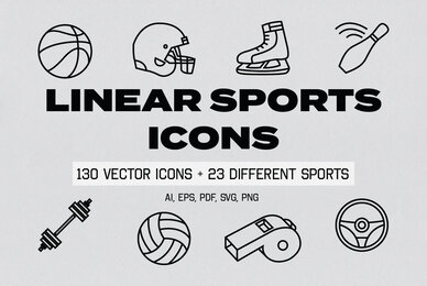 Linear Sports Icons