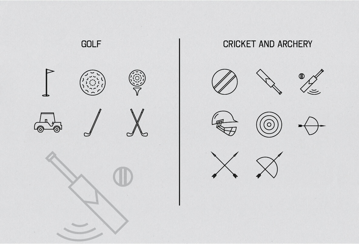 Linear Sports Icons 6