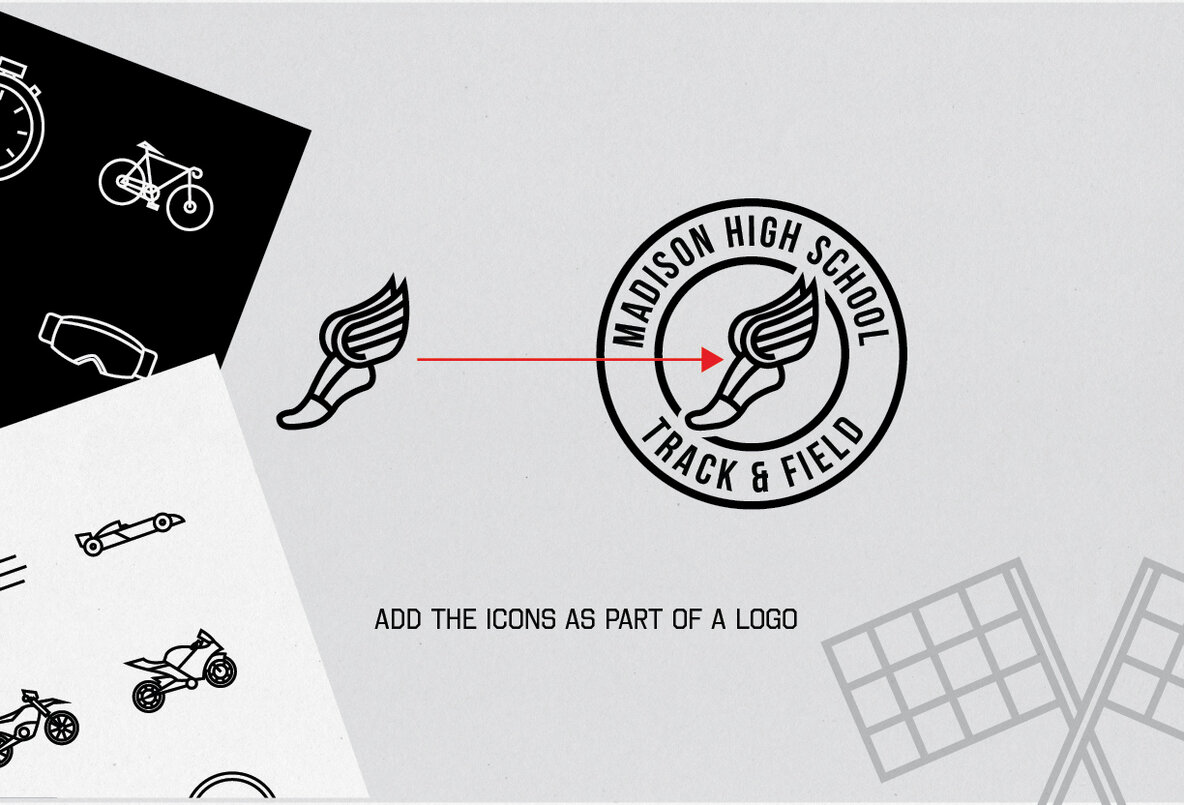 Linear Sports Icons 10