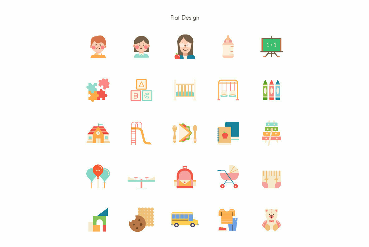 Kindergarten Premium Icon Pack 2
