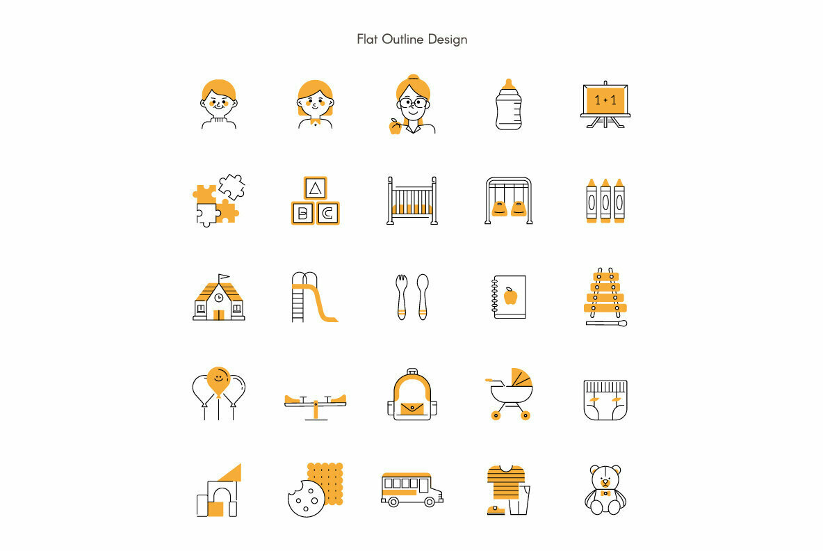 Kindergarten Premium Icon Pack 3