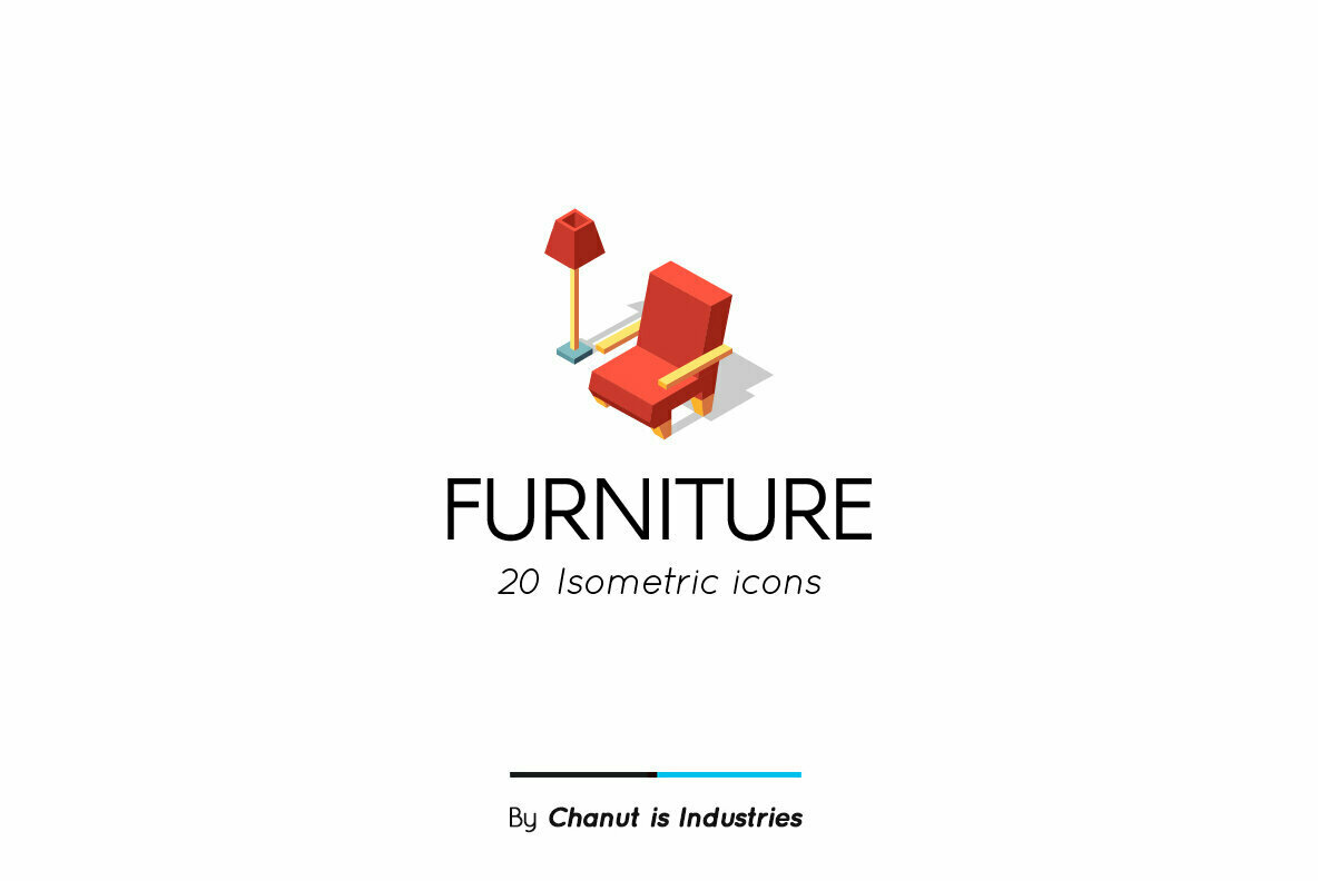 Furniture Isometric Premium Icon Pack 1