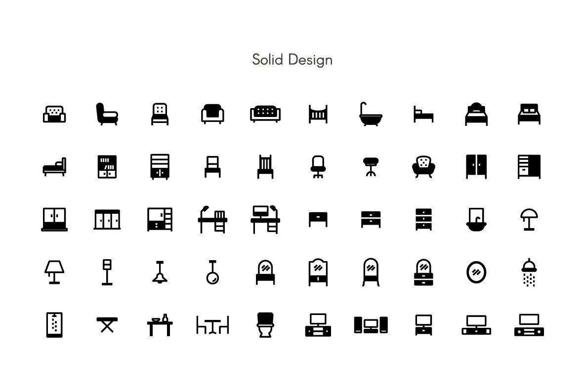 Furniture Premium Icon Pack 02 3