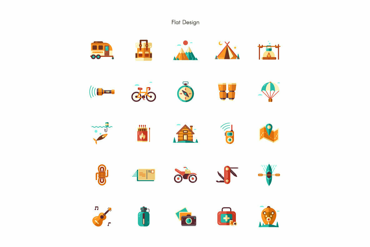 Outdoor Recreation Premium Icon Pack 2