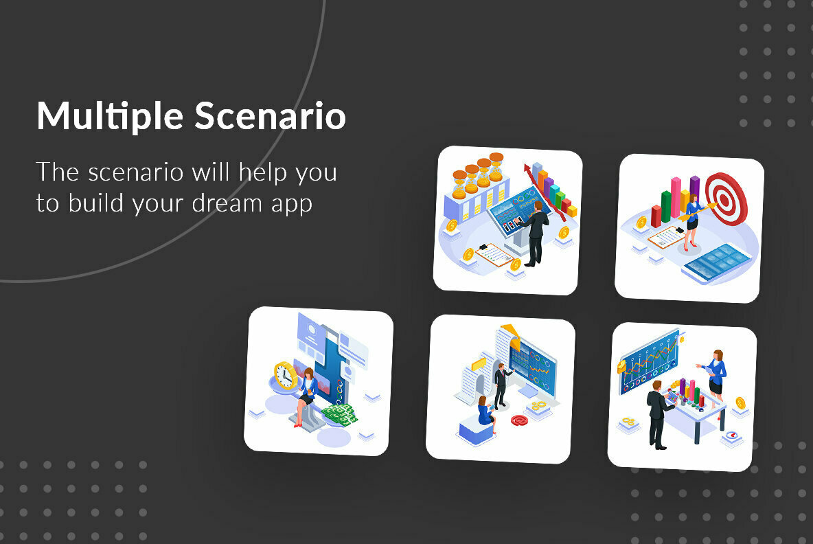 Set of Marketing Strategy Illustration 1