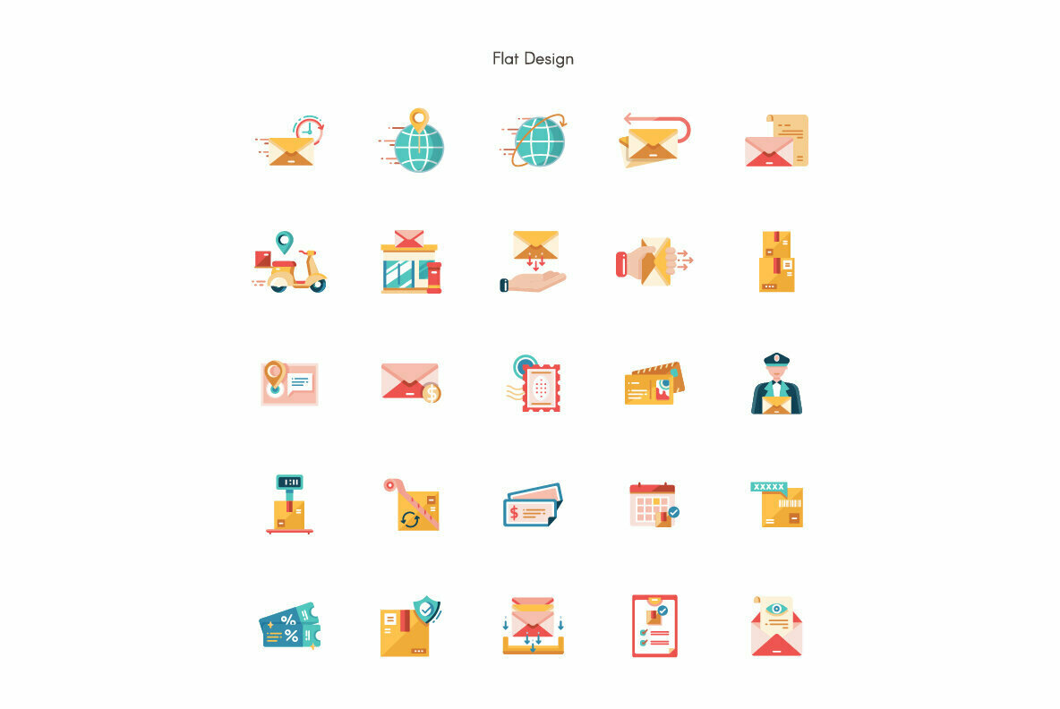 Postal Service Premium Icon Pack 2