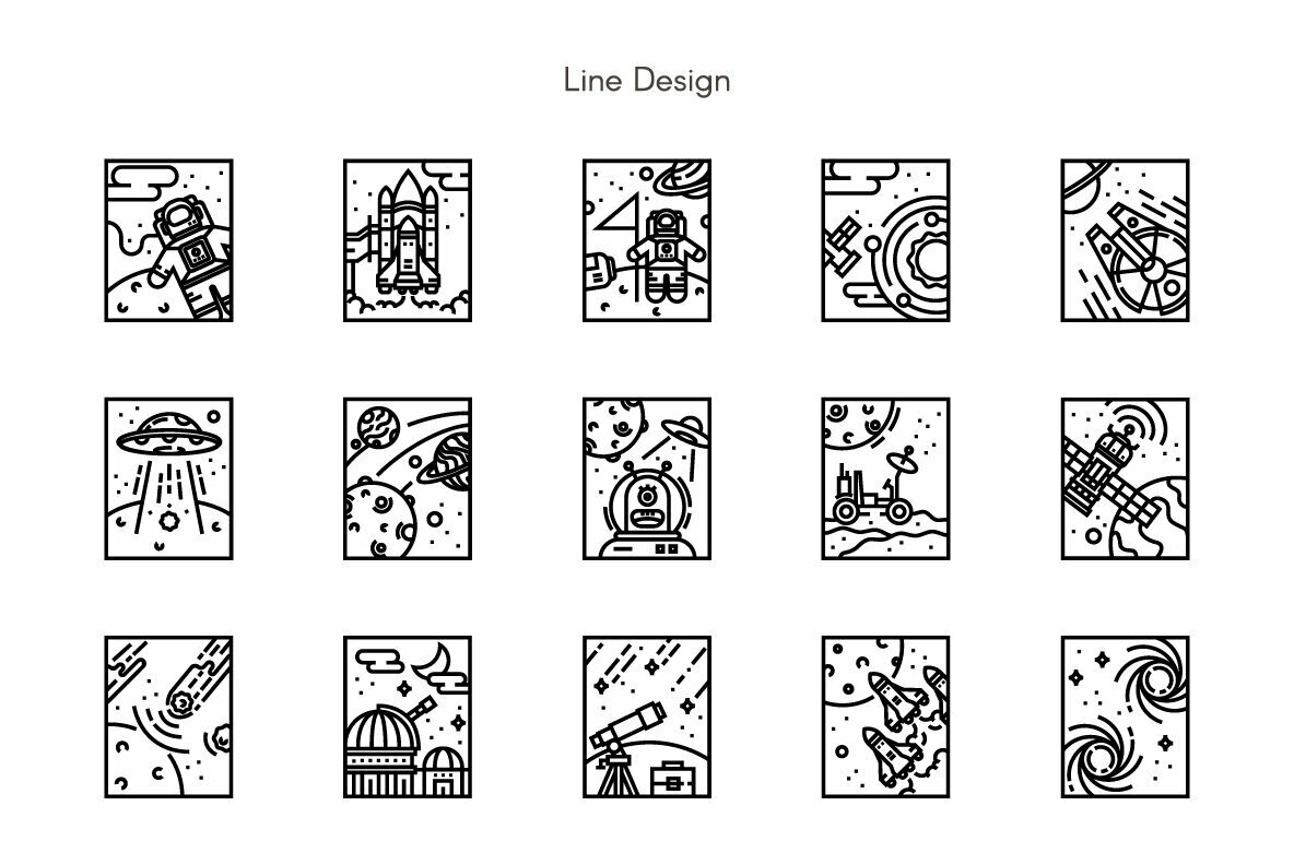 Space Premium Icon Pack 02 2