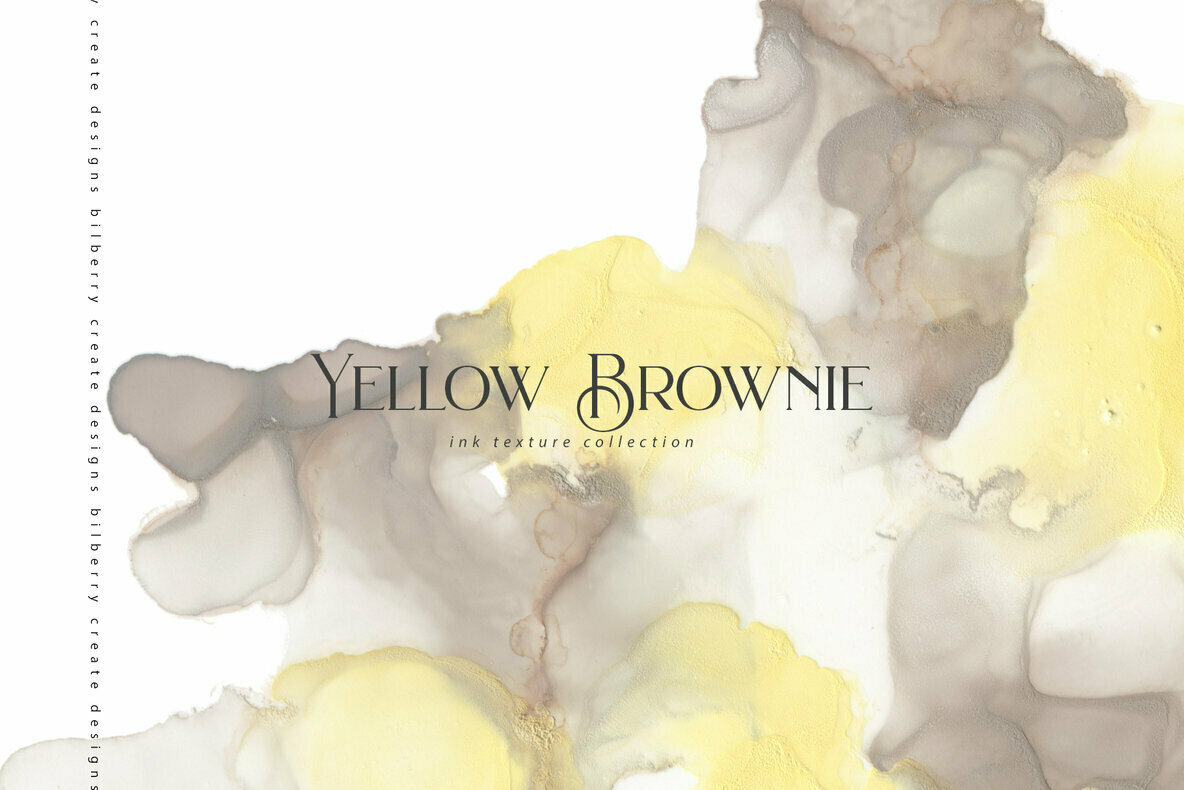 Yellow Brownie Ink Texture 1