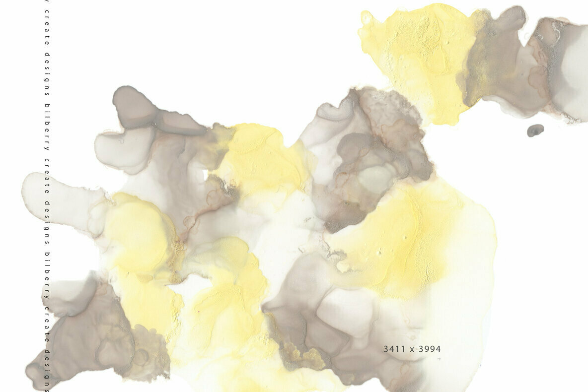 Yellow Brownie Ink Texture 2