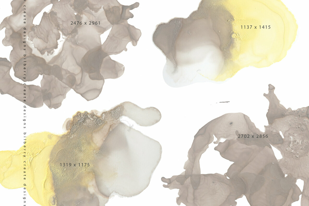 Yellow Brownie Ink Texture 4