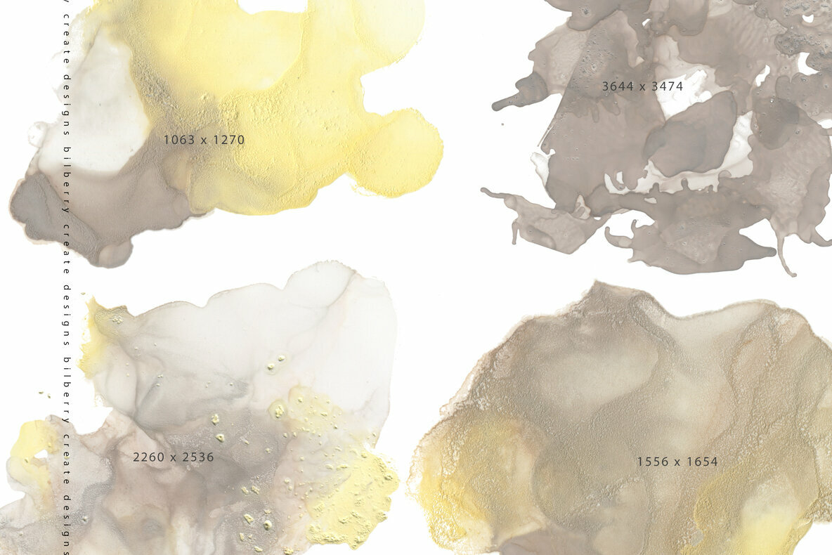 Yellow Brownie Ink Texture 5