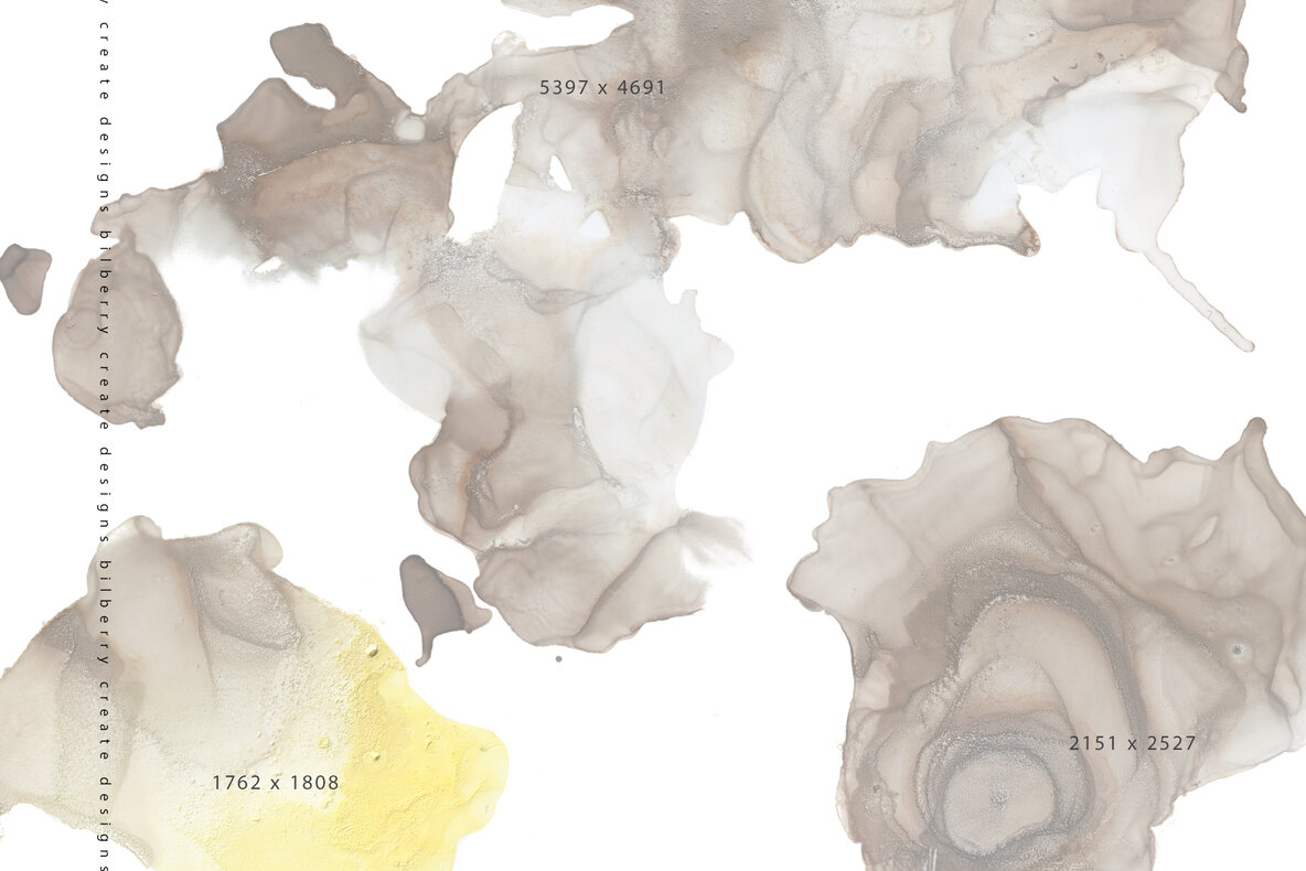 Yellow Brownie Ink Texture 7