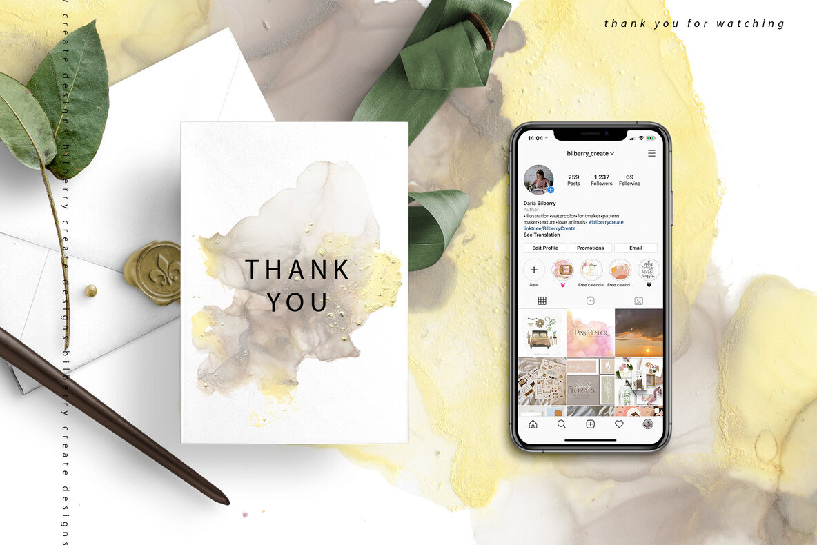 Yellow Brownie Ink Texture 8