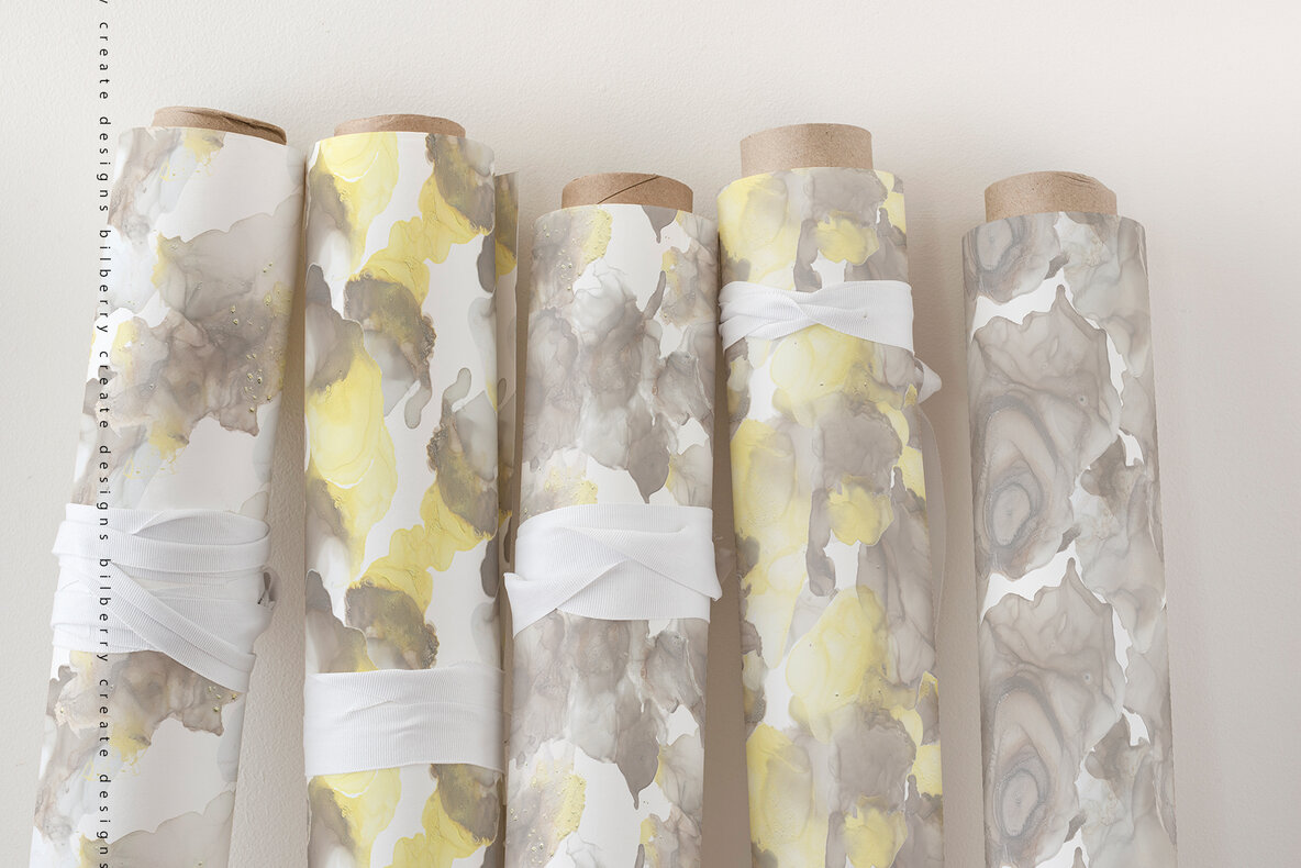 Yellow Brownie Ink Texture 11