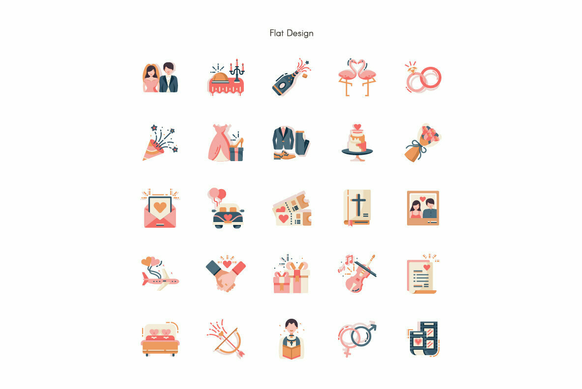 Wedding Premium Icon Pack 2