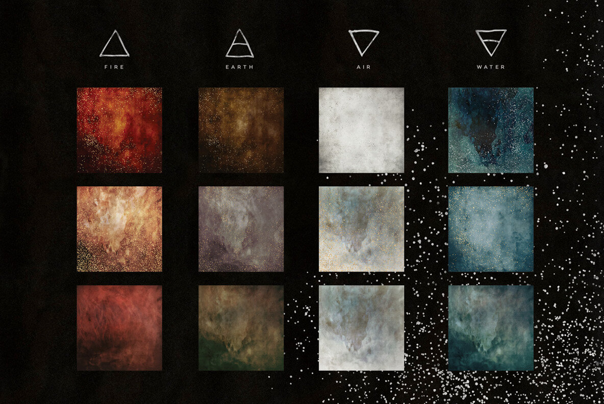 The Star Atlas Golden Set of Astrology Icons Backgrounds The Star Atlas Golden Set of Astrology Icons Backgrounds