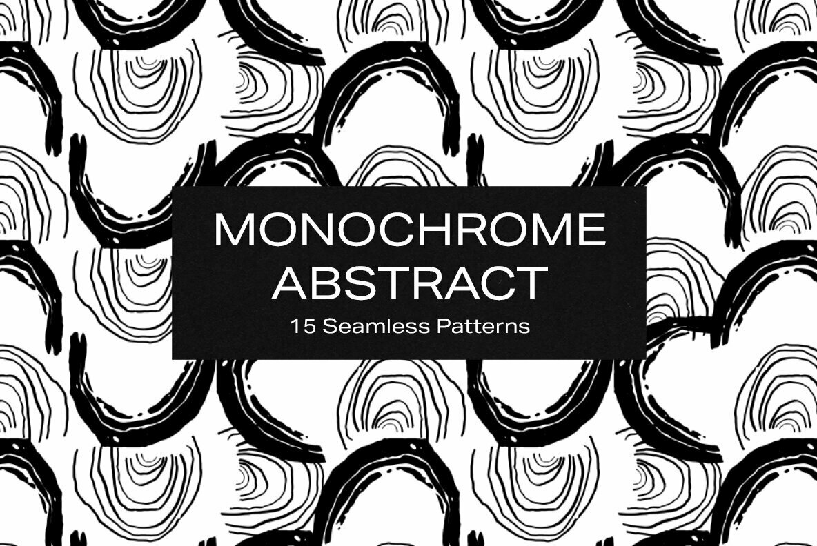 Monochrome Abstract Patterns 1