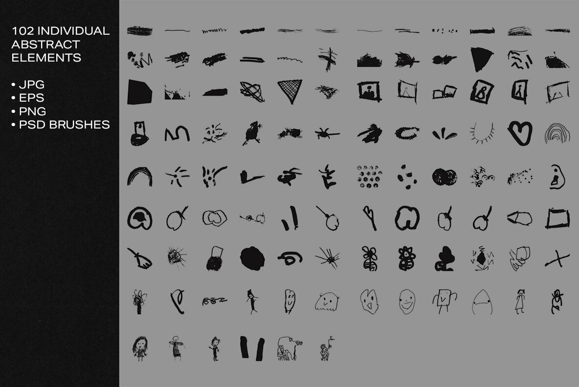 Monochrome Abstract Patterns 5