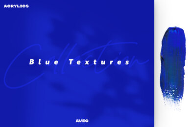 Acrylics Blue Textures Collection
