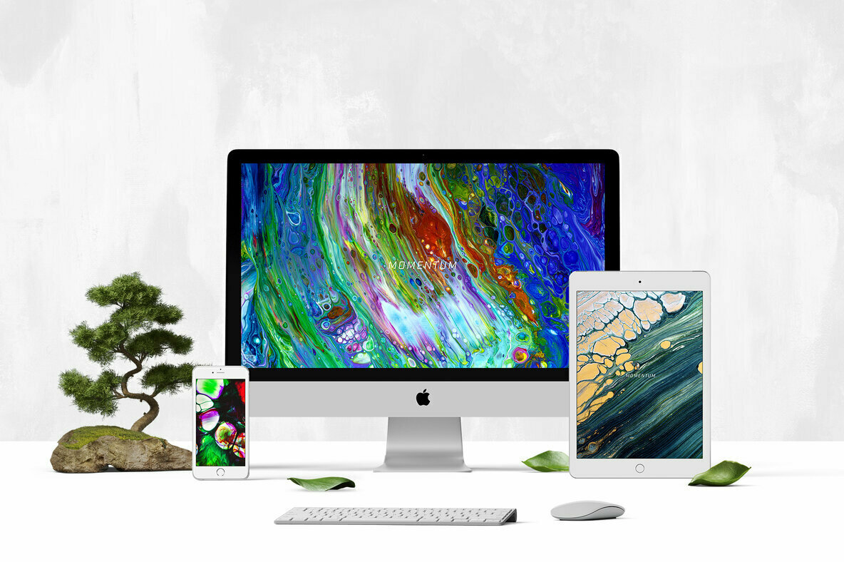 Momentum     8K Experimental Fluid Art Textures 3