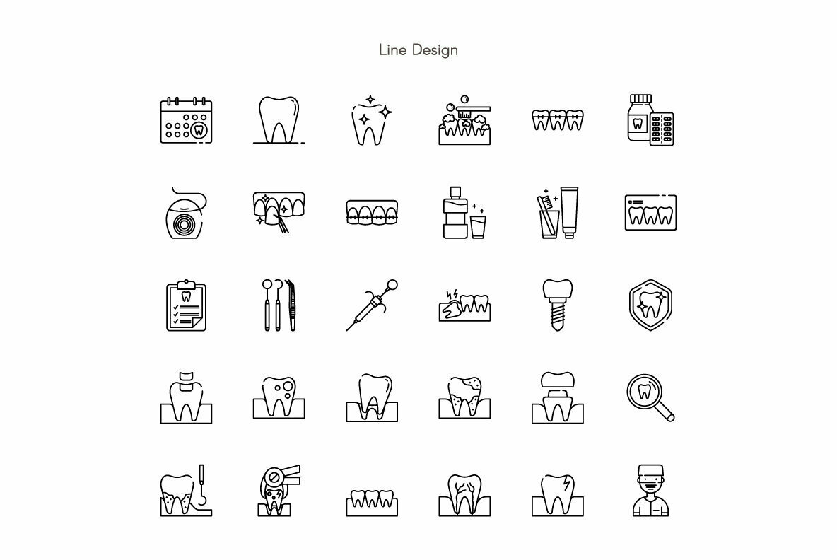 Dental Premium Icon Pack 2