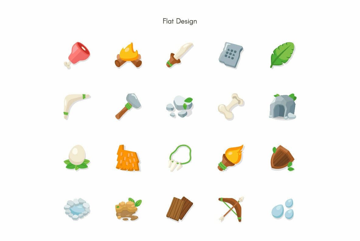 Stone Age Premium Icon Pack 2