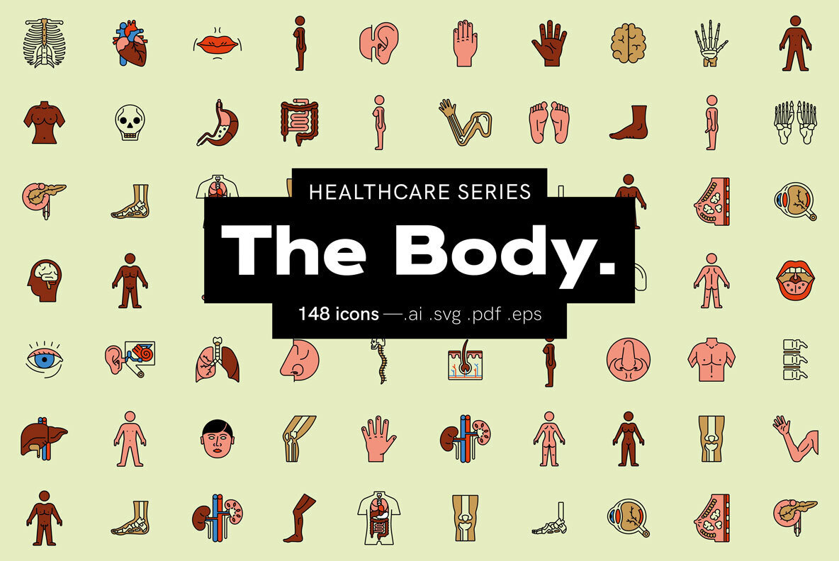 The Body   Healthcare Icons 1