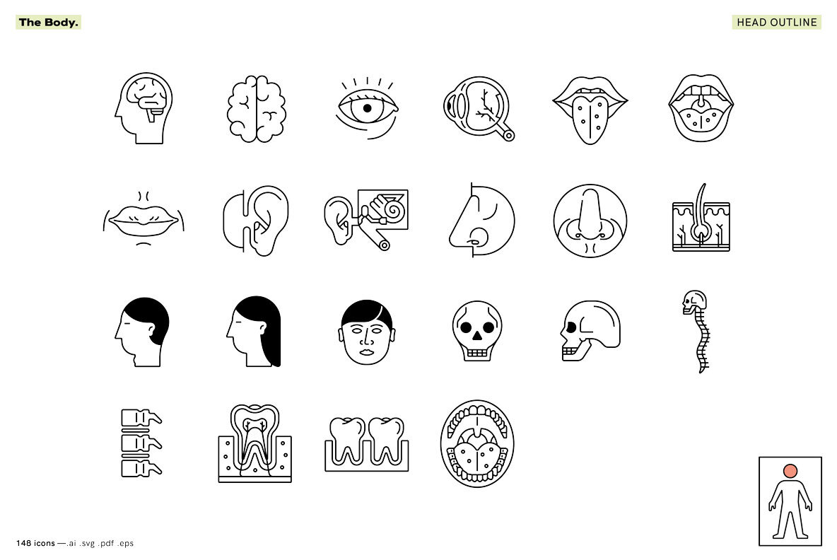 The Body   Healthcare Icons 5
