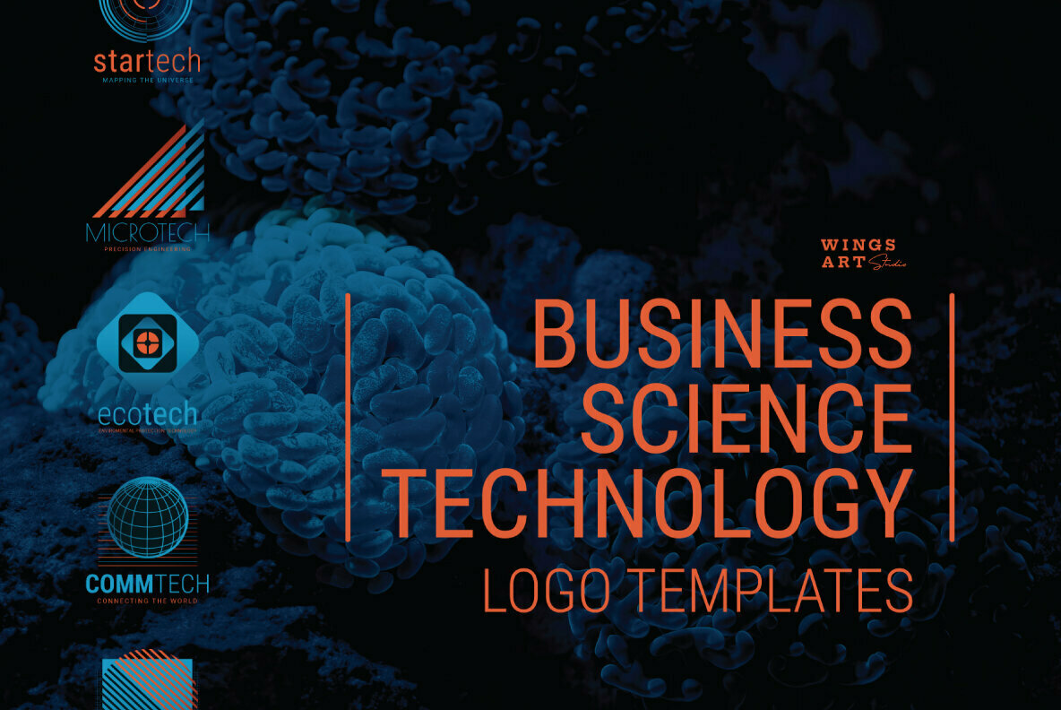Business Science and Technology Logo Templates Business Science and Technology Logo Templates