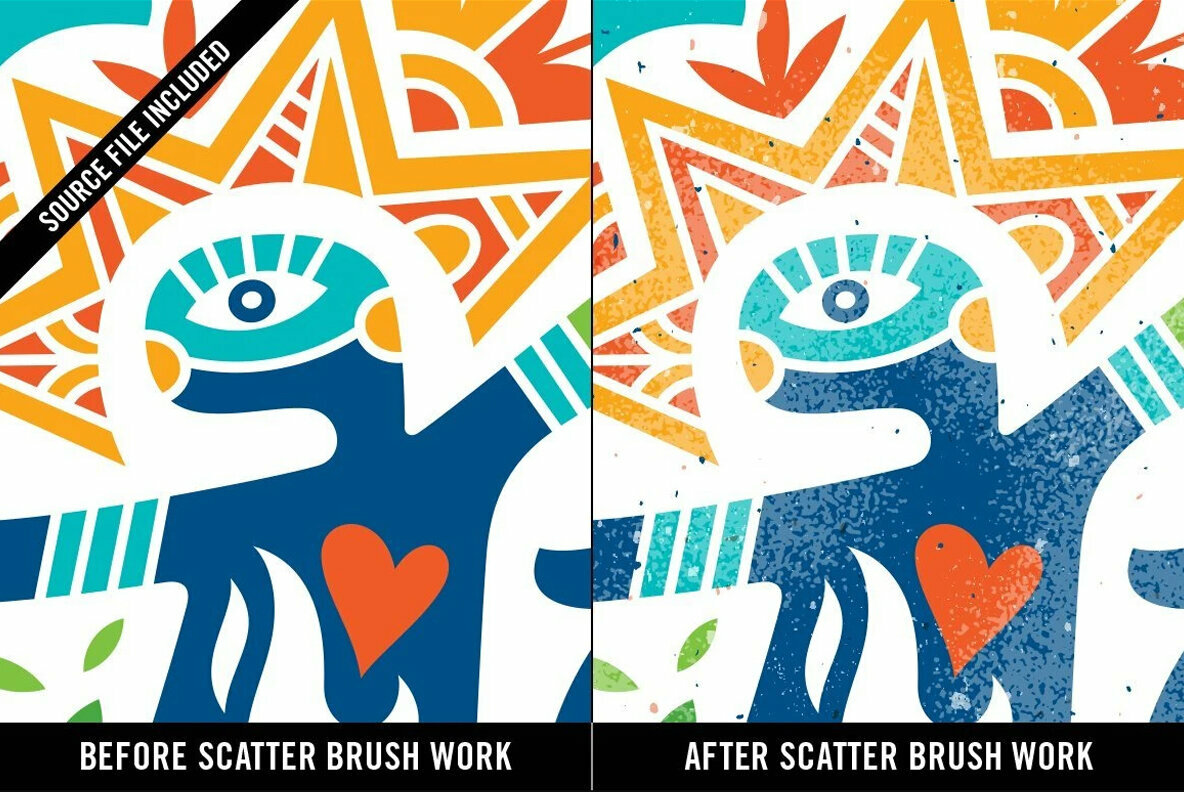 Doggone Grainy Scatter Brushes for Illustrator Doggone Grainy Scatter Brushes for Illustrator
