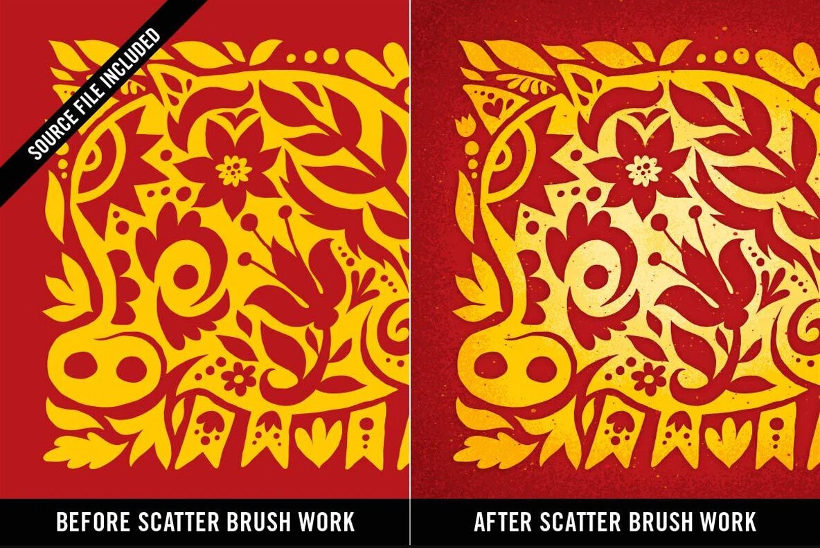 Doggone Grainy Scatter Brushes for Illustrator Doggone Grainy Scatter Brushes for Illustrator