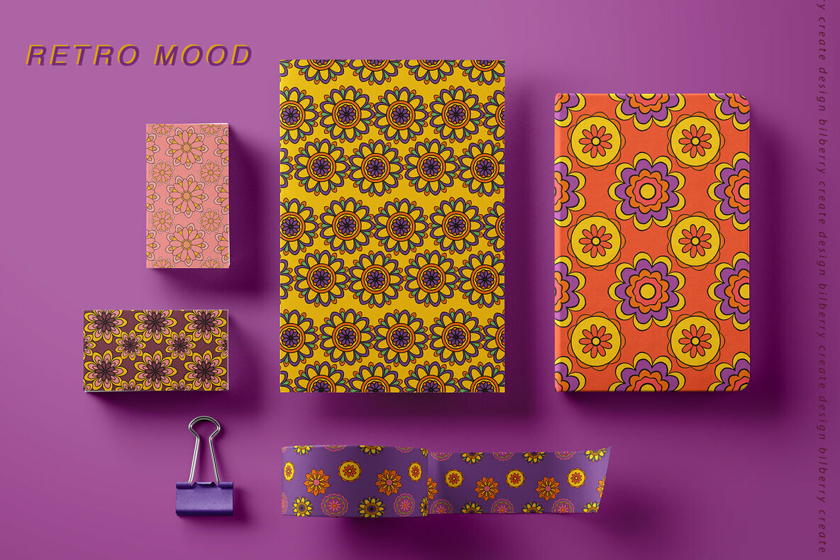 Retro Mood Pattern Set Retro Mood Pattern Set