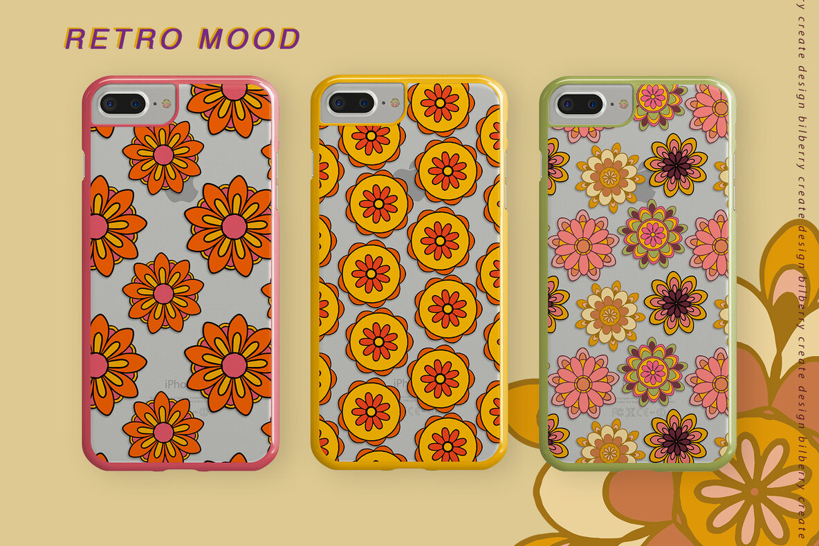 Retro Mood Pattern Set Retro Mood Pattern Set