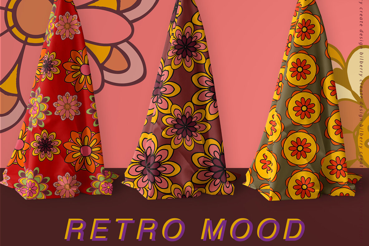Retro Mood Pattern Set Retro Mood Pattern Set