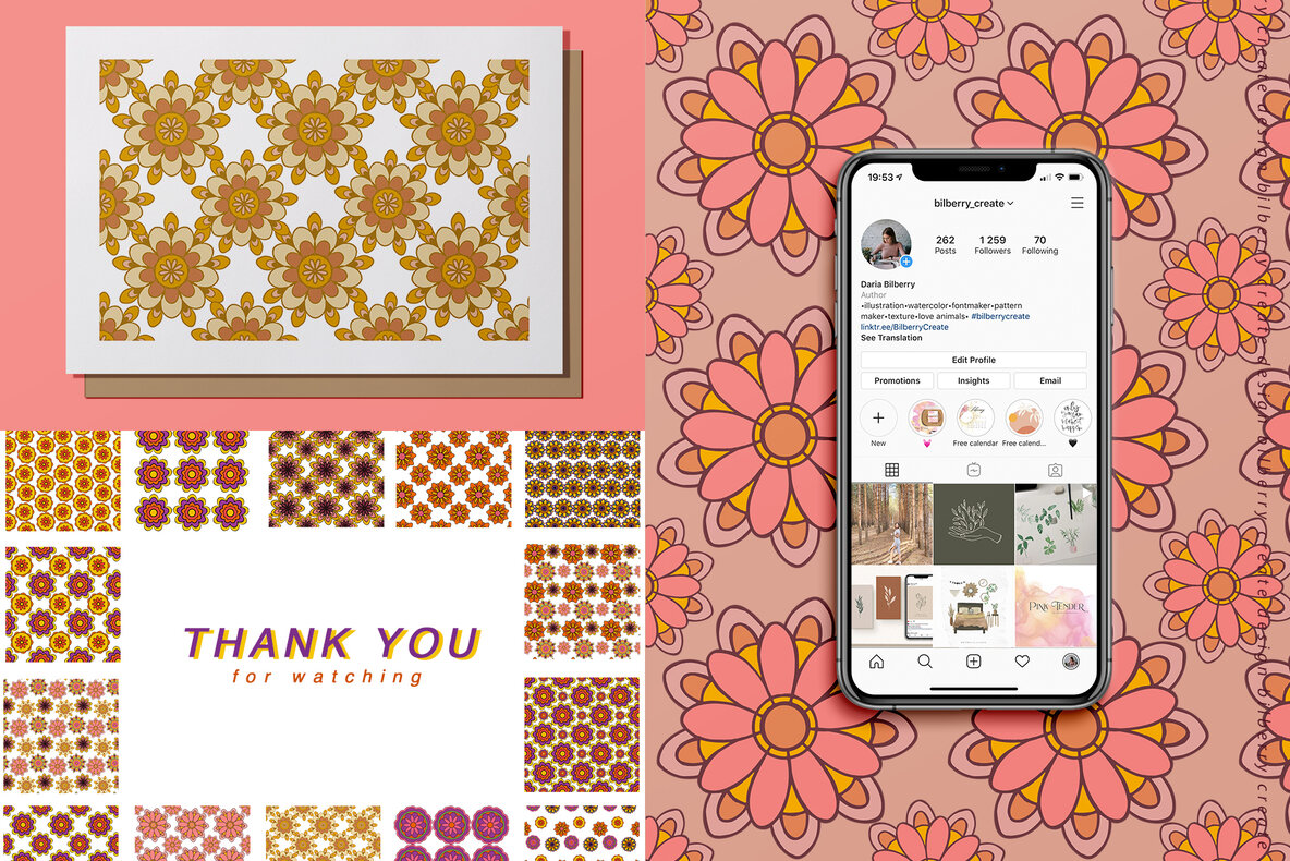Retro Mood Pattern Set Retro Mood Pattern Set