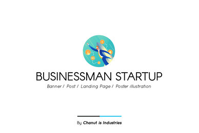 Businessman Startup Premium Illustration pack