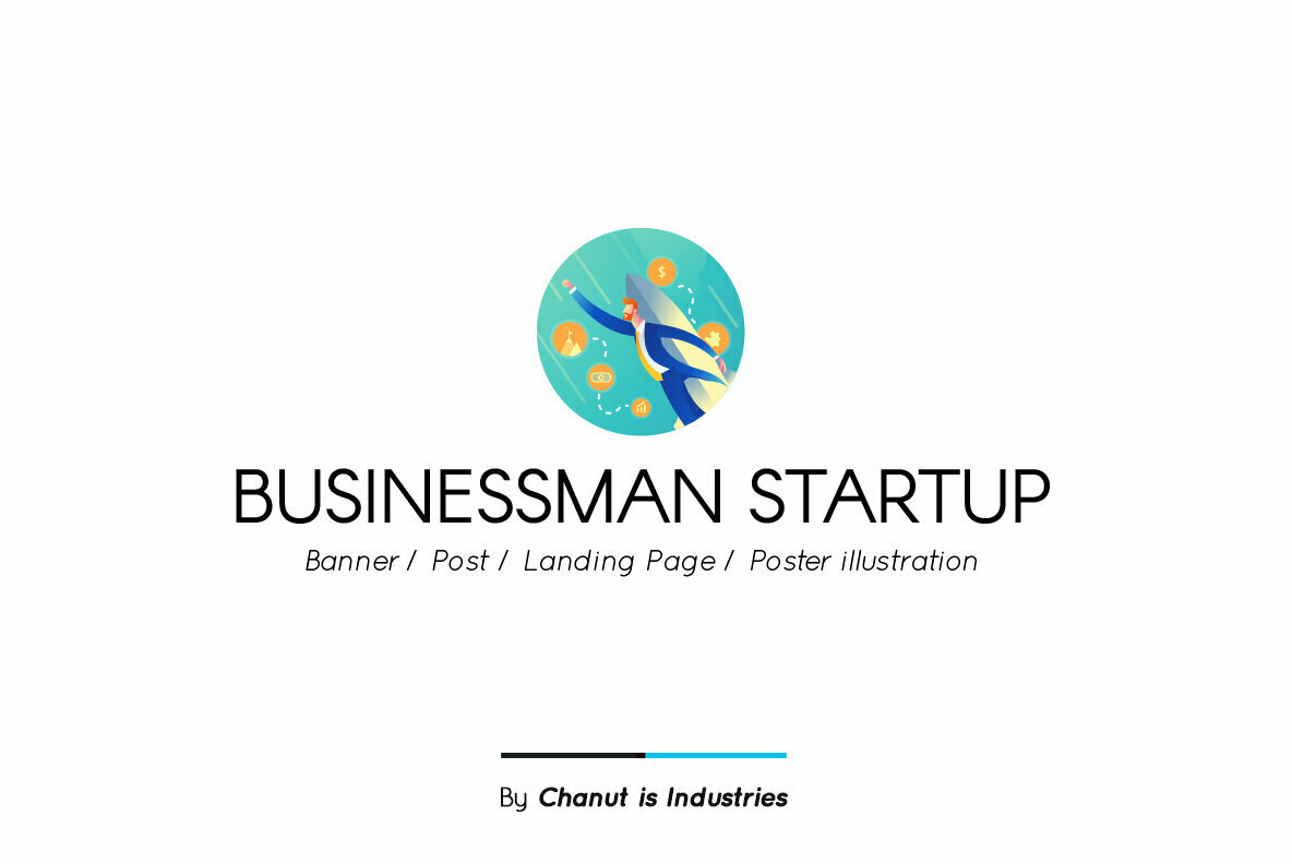 Businessman Startup Premium Illustration pack 1