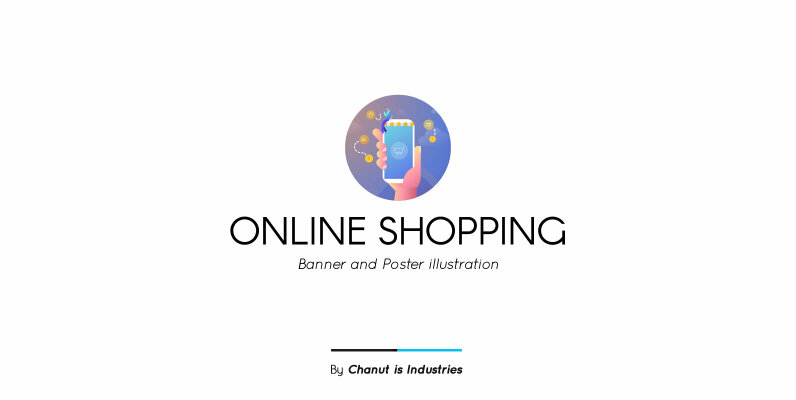 Online Shopping Premium Illustration pack