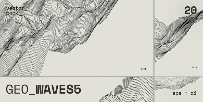 GEO WAVES5 Vector Pack