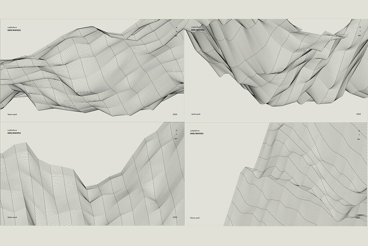 GEO WAVES5 Vector Pack 6